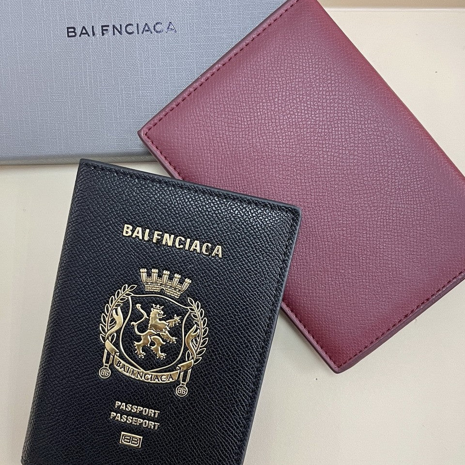 Balenciaga Leather Passport Wallet