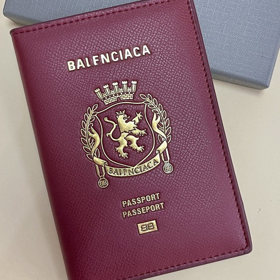 Balenciaga Leather Passport Wallet