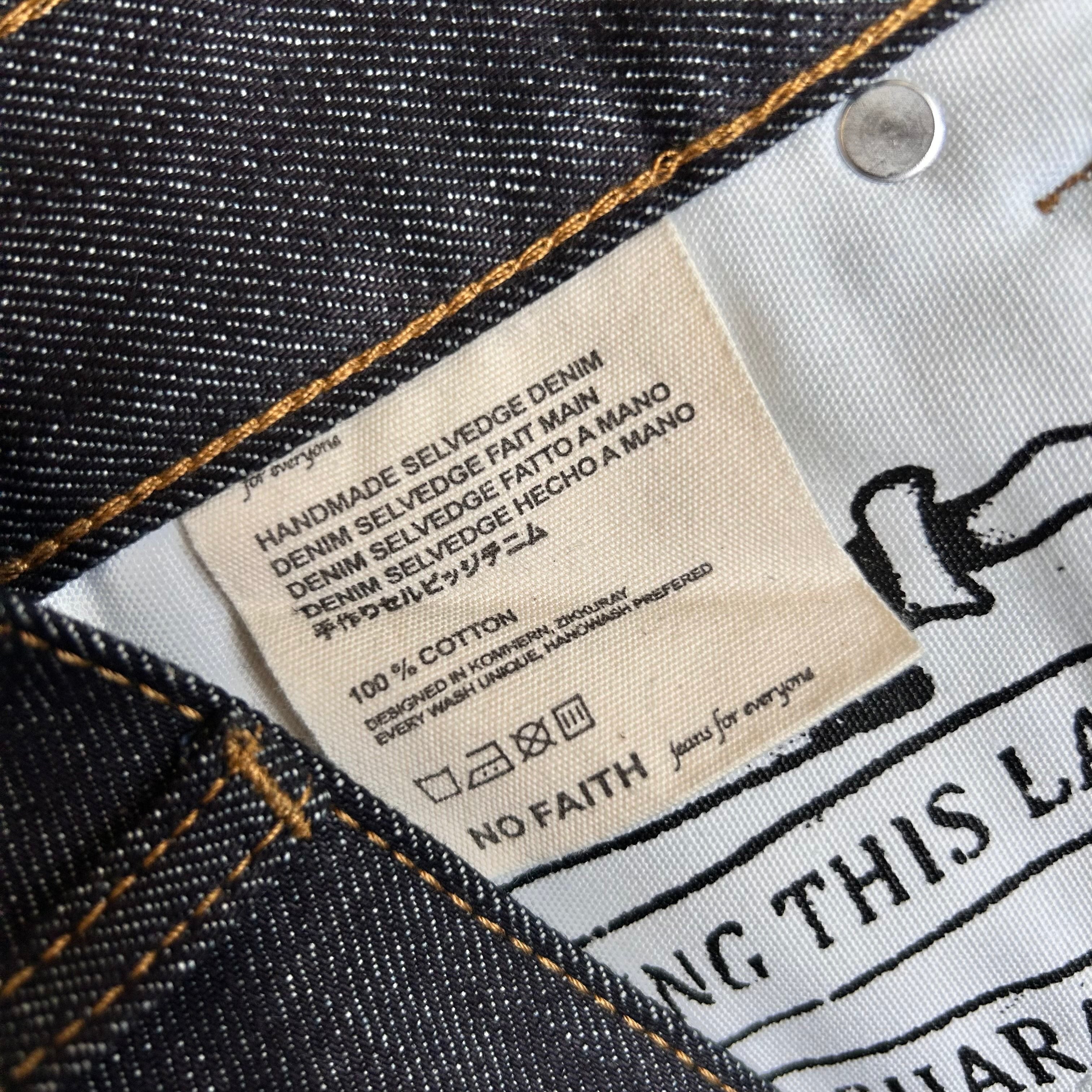 NOFAITHSTUDIOS Raw Denim