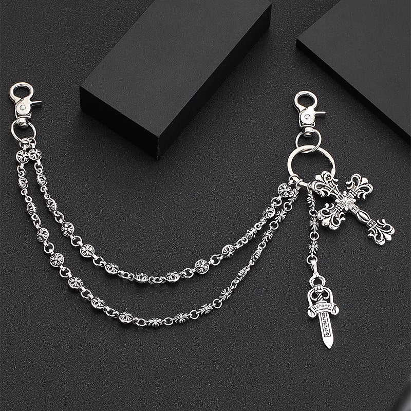 Chrome Hearts Layered Wallet Chain BUDGET