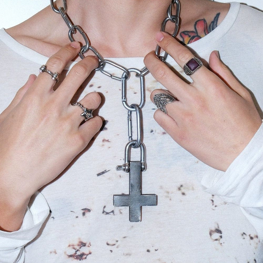 Y2K Cross Necklace
