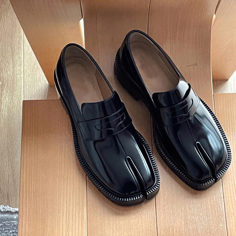 Patent Leather Tabi Loafers
