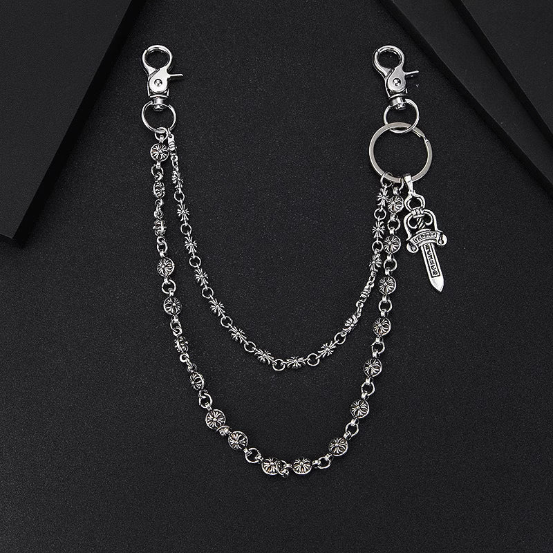 Chrome Hearts Layered Wallet Chain BUDGET