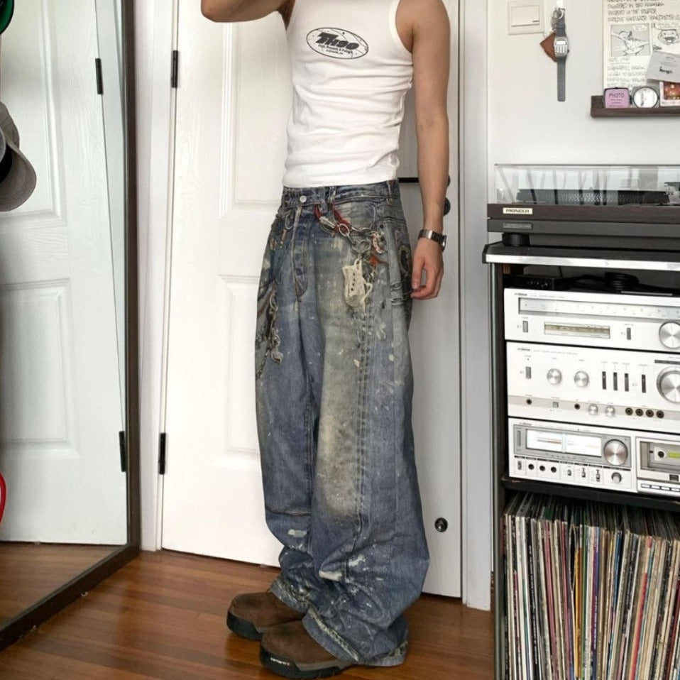 Acne Studios 1981M Printed Jeans