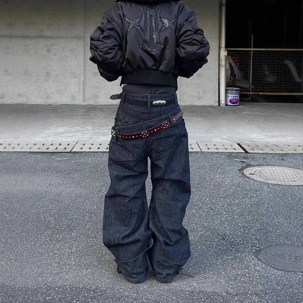 Double Waistband y2k Jeans