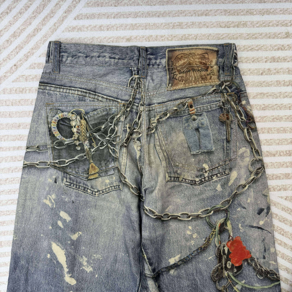 Acne Studios 1981M Printed Jorts